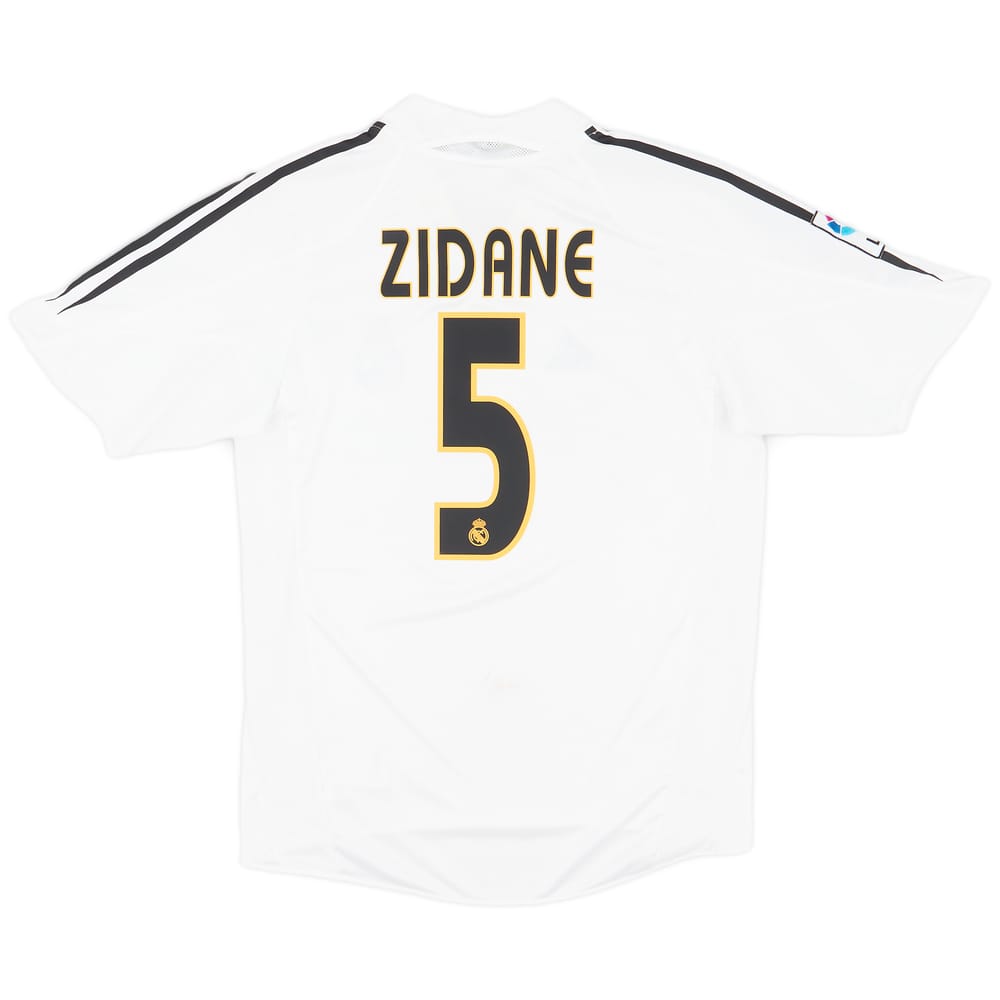 2004-05 Real Madrid Home Shirt Zidane #5 - 8/10 - (S)