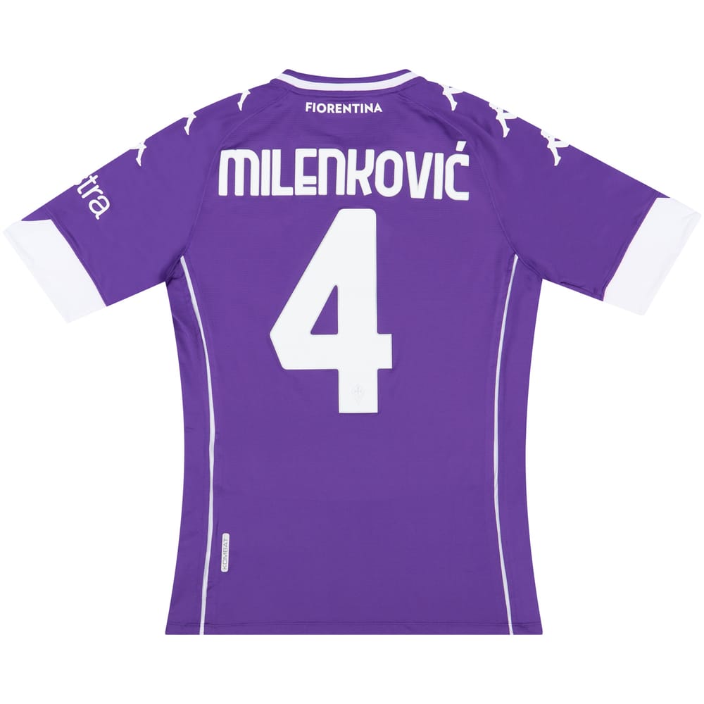 2020-21 Fiorentina Player Issue Home Shirt Milenković #4