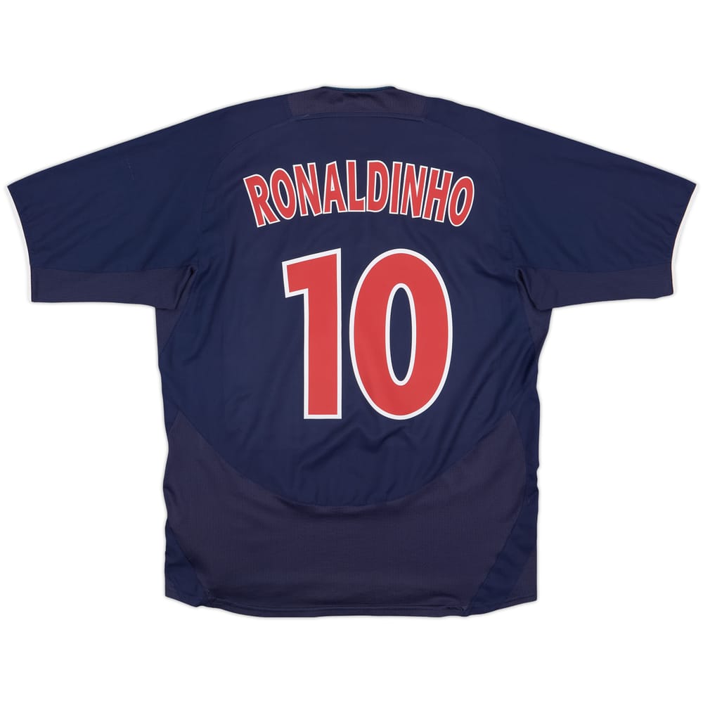 2003-04 Paris Saint-Germain Home Shirt Ronaldinho #10 - 5/10 - (L)