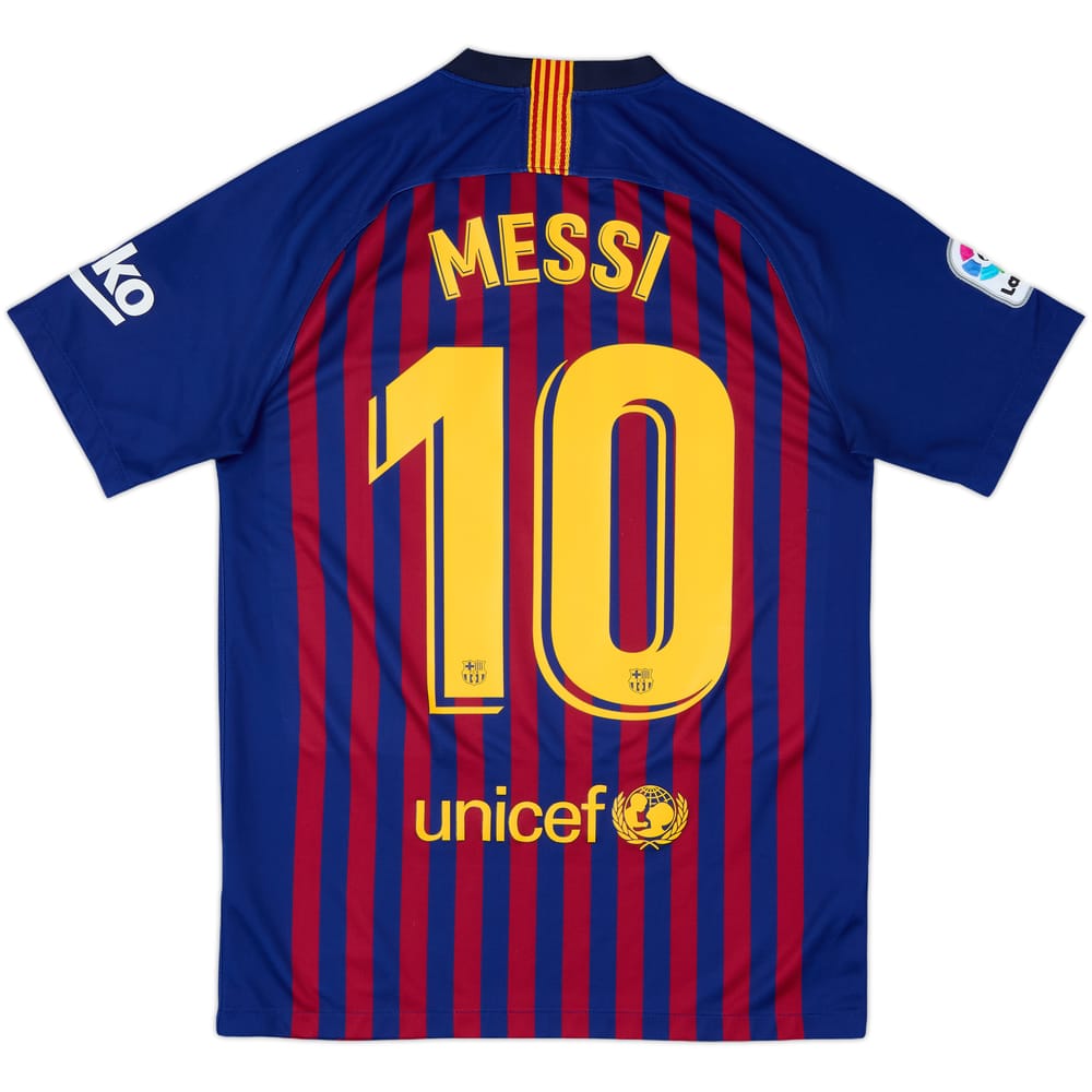 2018-19 Barcelona Home Shirt Messi #10 - 7/10 - (S)