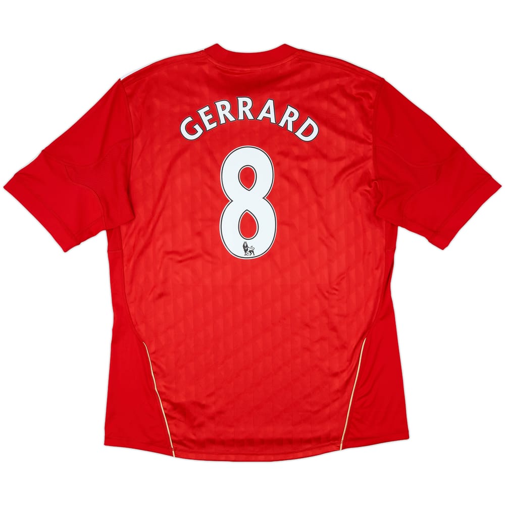 2010-12 Liverpool Home Shirt Gerrard #8 - 5/10 - (XL)