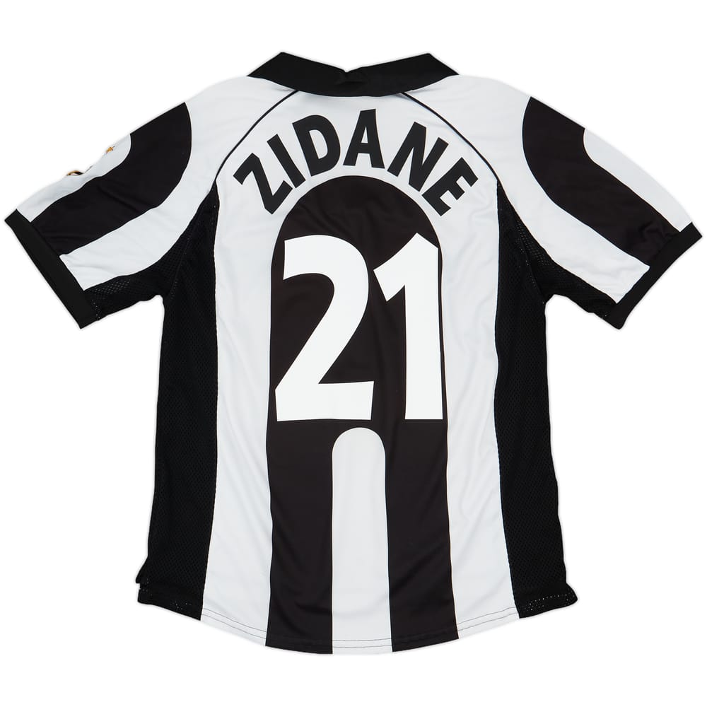 1997-98 Juventus Centenary Home Shirt Zidane #21 - 7/10 - (L)