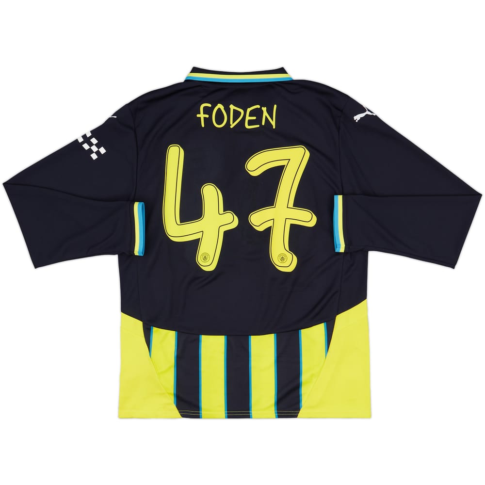 2024-25 Manchester City Away L/S Shirt Foden #47 (L)