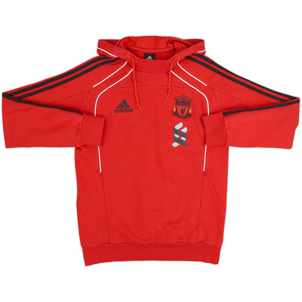 2010-11 Liverpool adidas Hooded Sweat Top - 4/10 - (S)