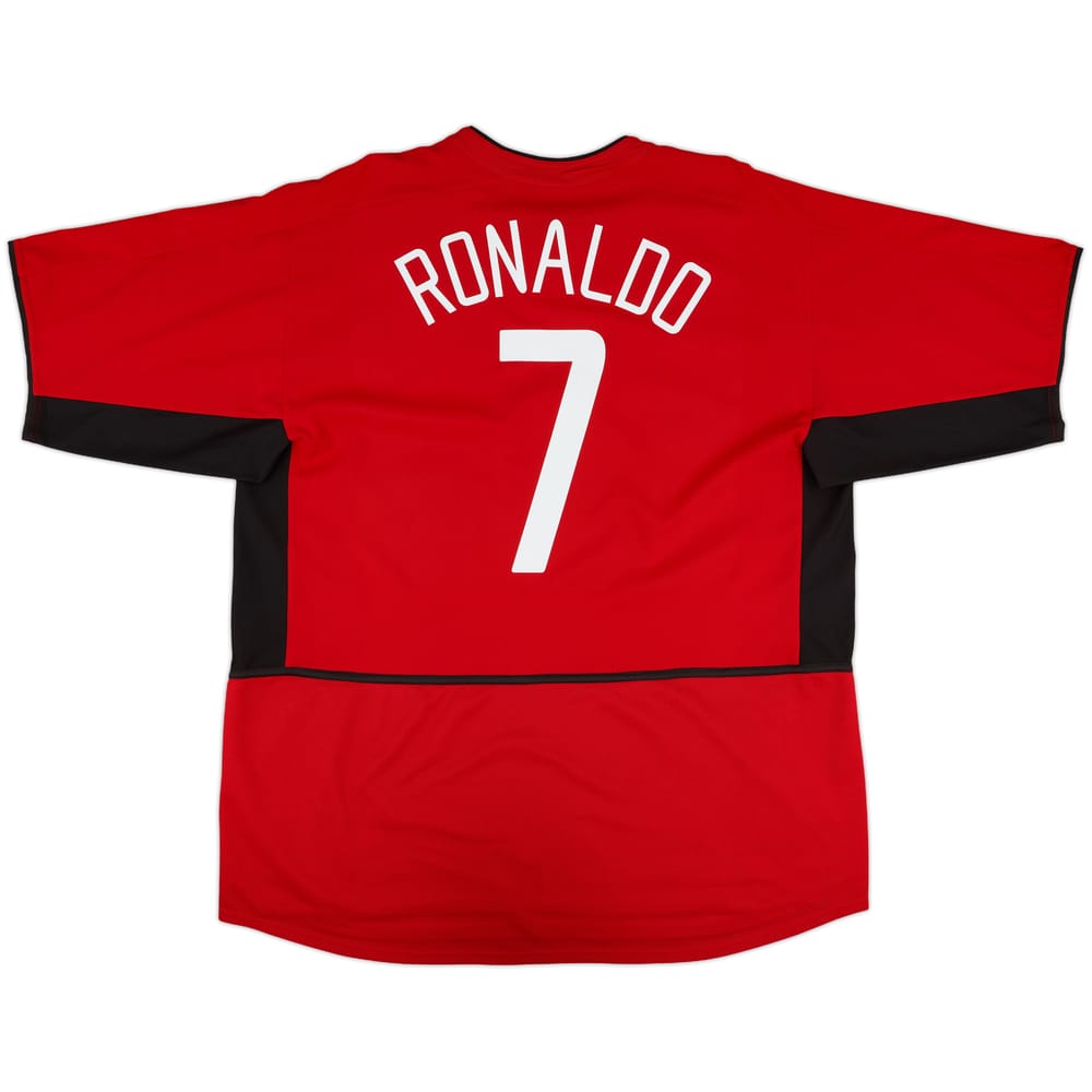 2002-04 Manchester United Home Shirt Ronaldo #7 - 5/10 - (XXL)
