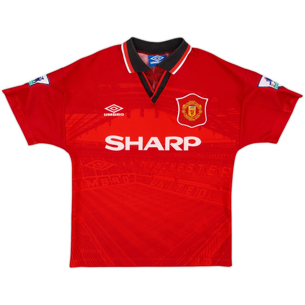 1994-96 Manchester United Home Shirt - 9/10 - (Y)