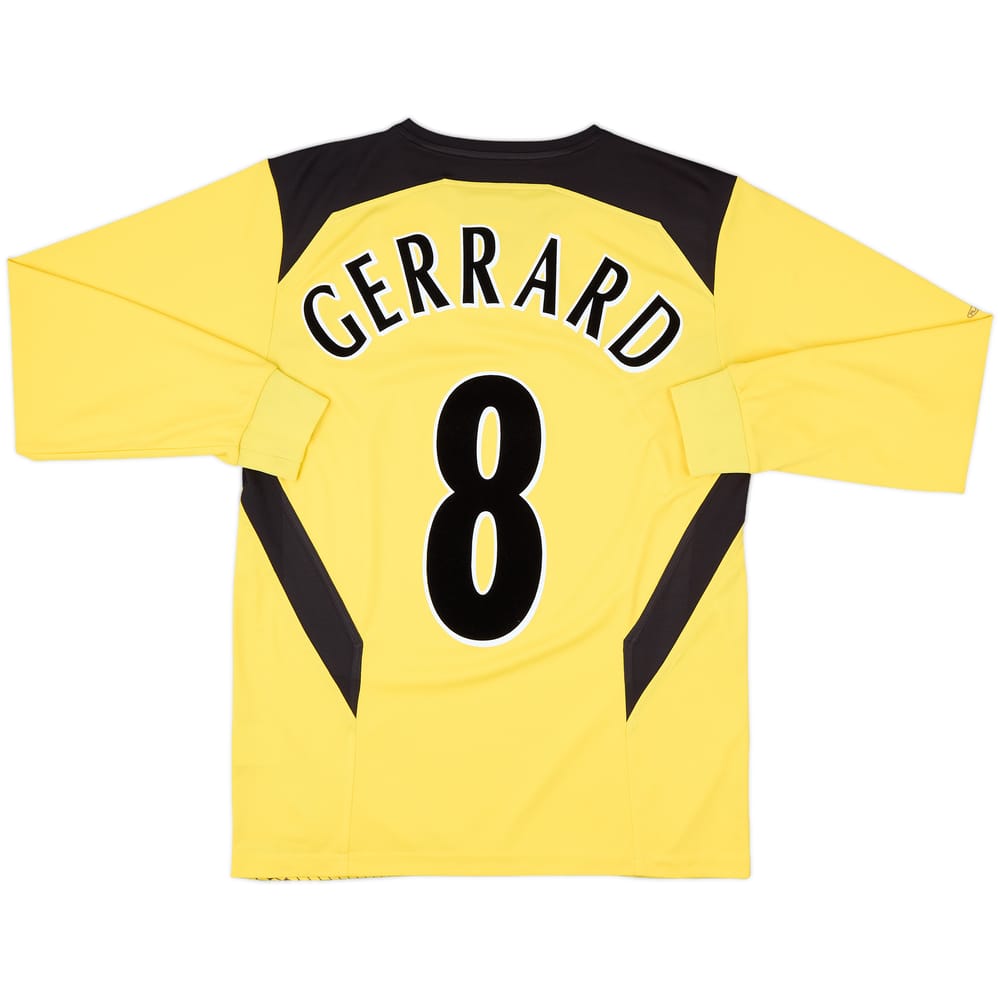 2004-06 Liverpool Away L/S Shirt Gerrard #8 - 8/10 - (S)