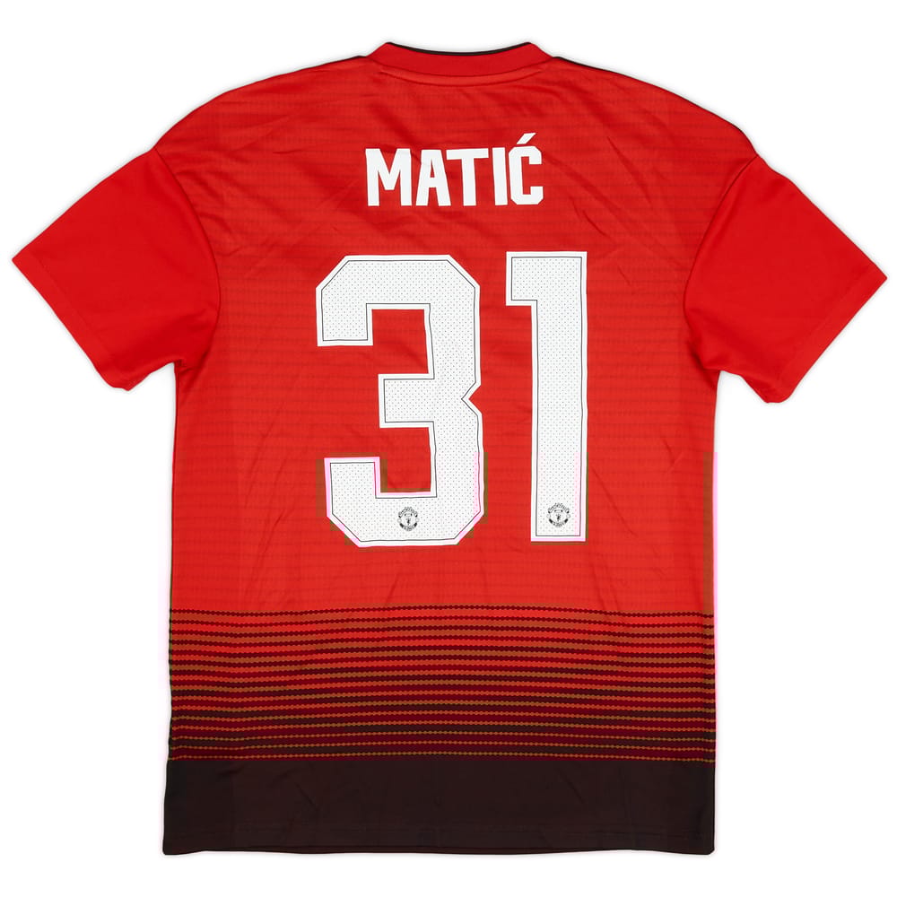 2018-19 Manchester United Home Shirt Matic #31 - 8/10 - (S)