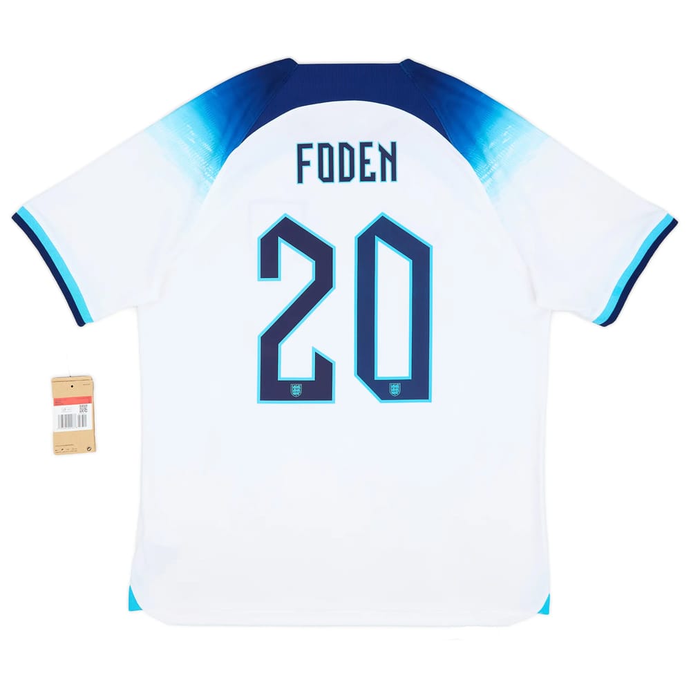 2022-23 England Home Shirt Foden #20
