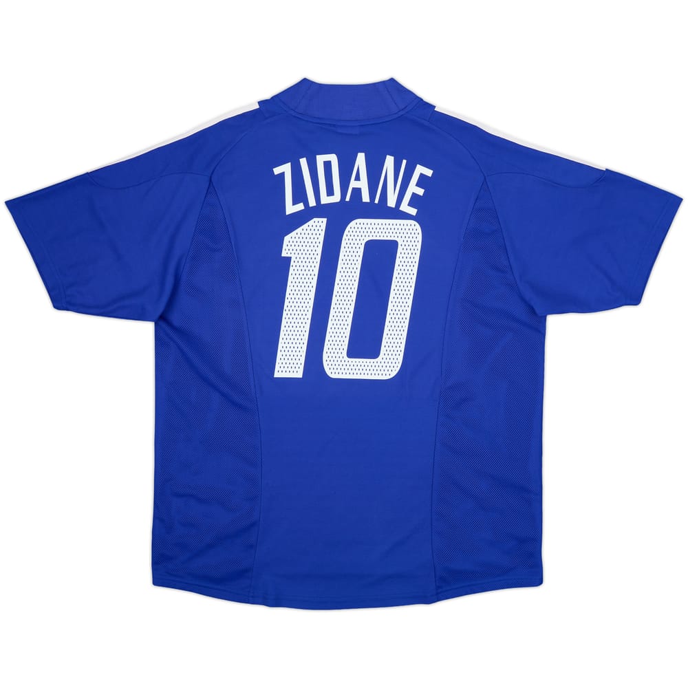 2002-04 France Home Shirt Zidane #10