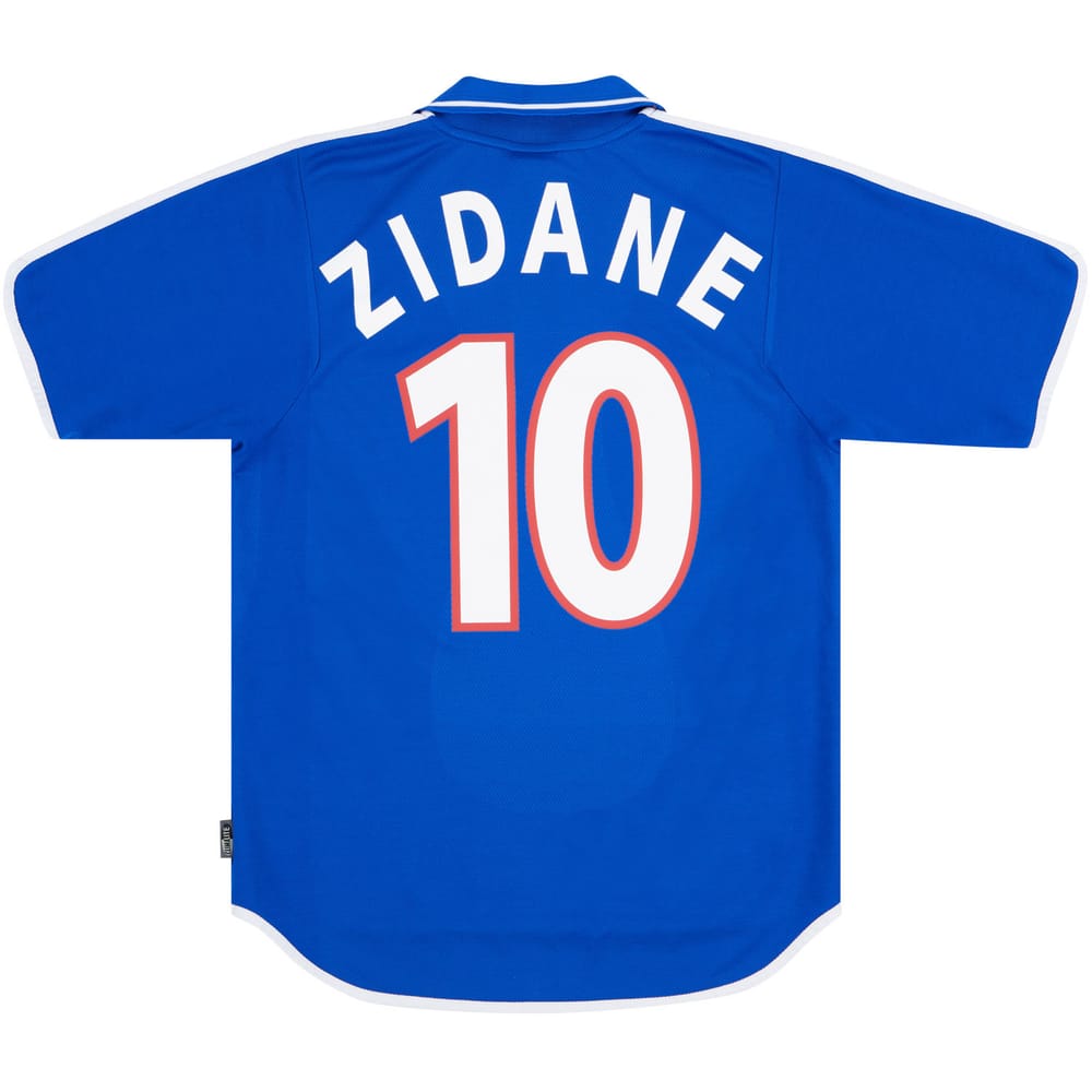 2000-02 France Home Shirt Zidane #10 (Excellent - 9/10)
