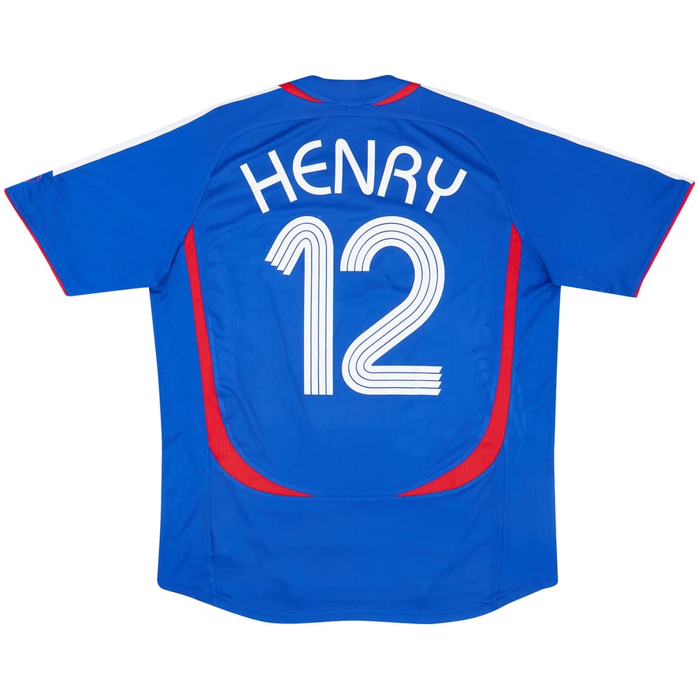 2006-07 France Home Shirt Henry #12 - 8/10