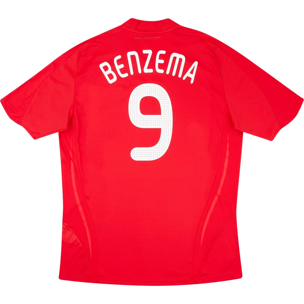 2007-08 France Away Shirt Benzema #9 - 8/10