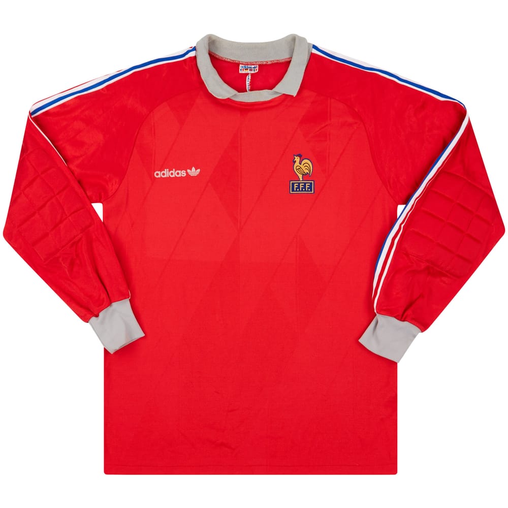1989-90 France U-19 Match Issue GK Shirt #1 (Wimbee)