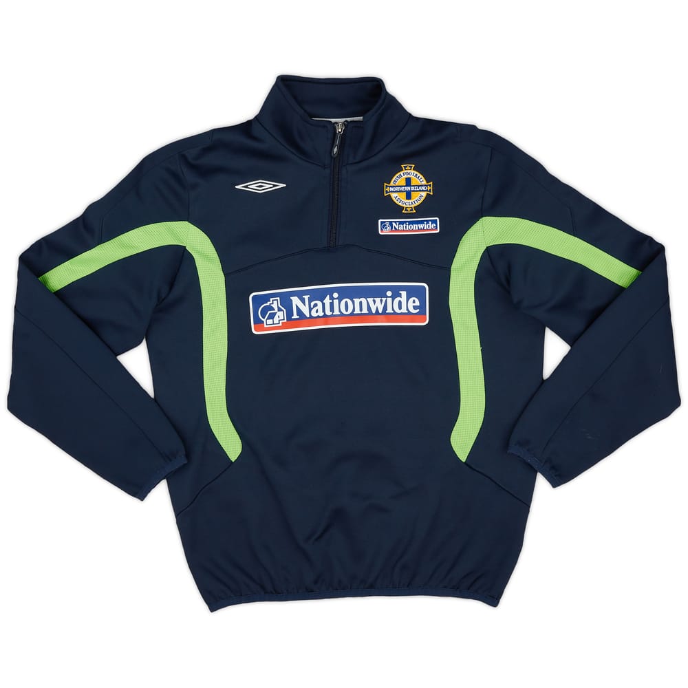 2000s Northern Ireland Umbro 1/4 Zip Drill Top - 9/10 - (XL.Boys)