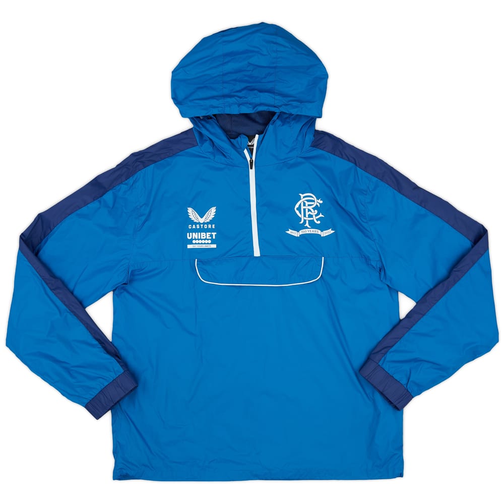 2021-22 Rangers Castore '150th Anniversary' 1/4 Zip Drill Top - 10/10 - (L)