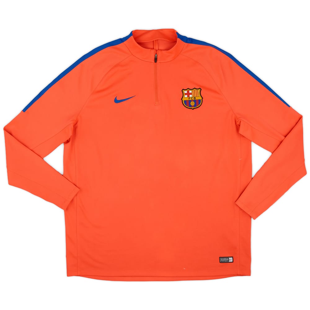 2016-17 Barcelona Nike 1/4 Zip Drill Top - 9/10 - (XXL)