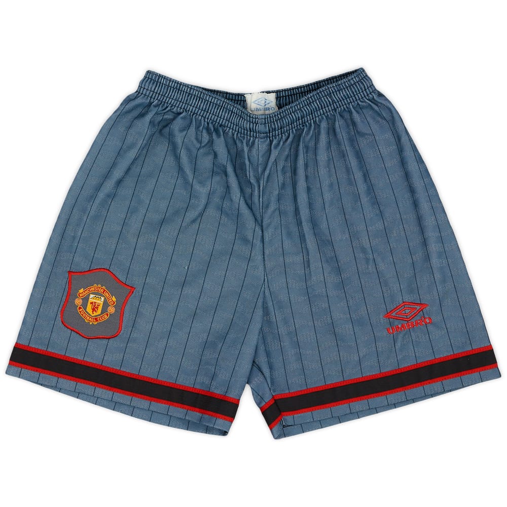 1995-96 Manchester United Away Shorts - Excellent 8/10 - (S)