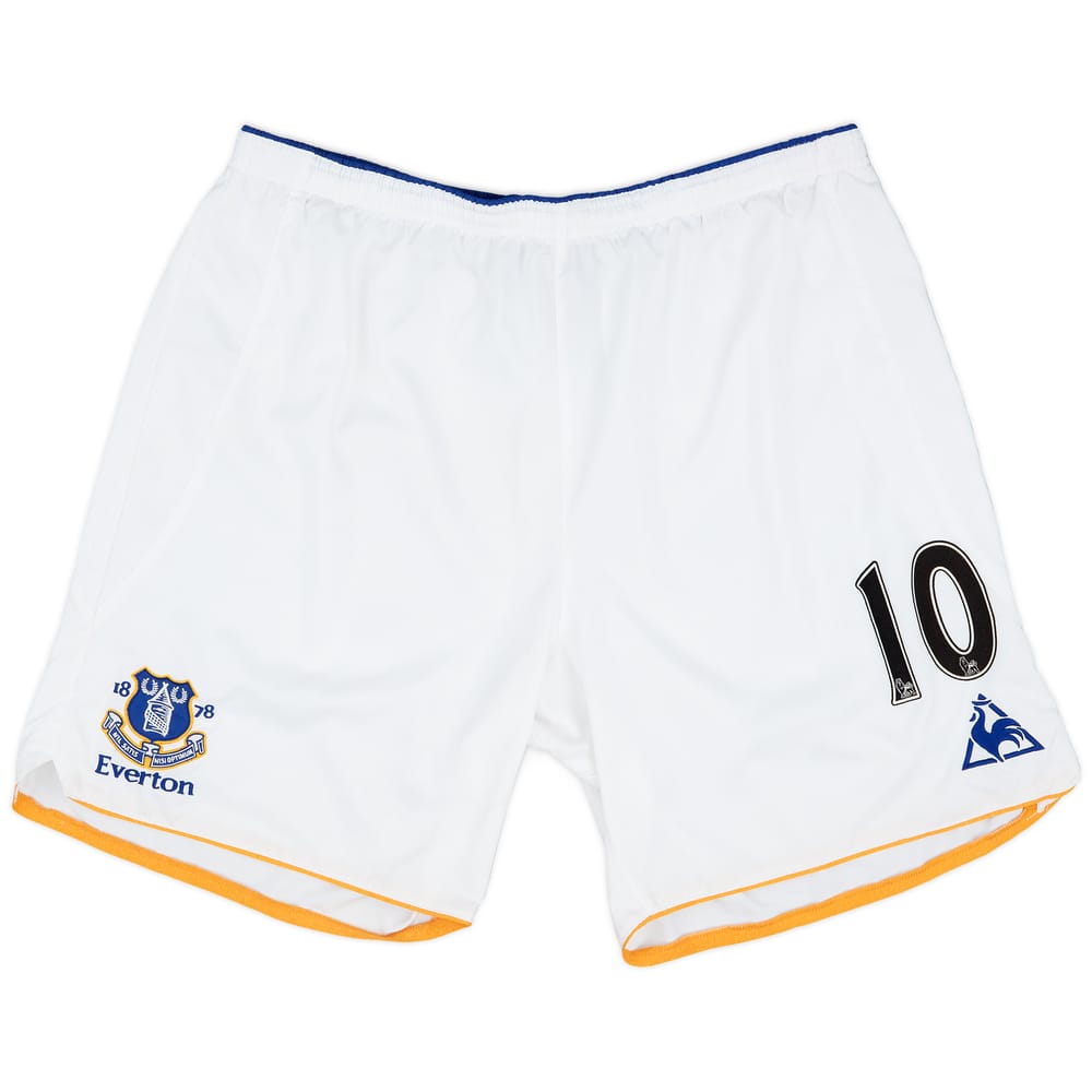 2011-12 Everton Player Issue Home Shorts #10 - Very Good 7/10 - (3XL)
