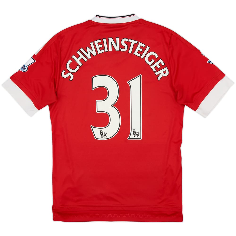 2015-16 Manchester United Home Shirt Schweinsteiger #31 - 6/10 - (S)
