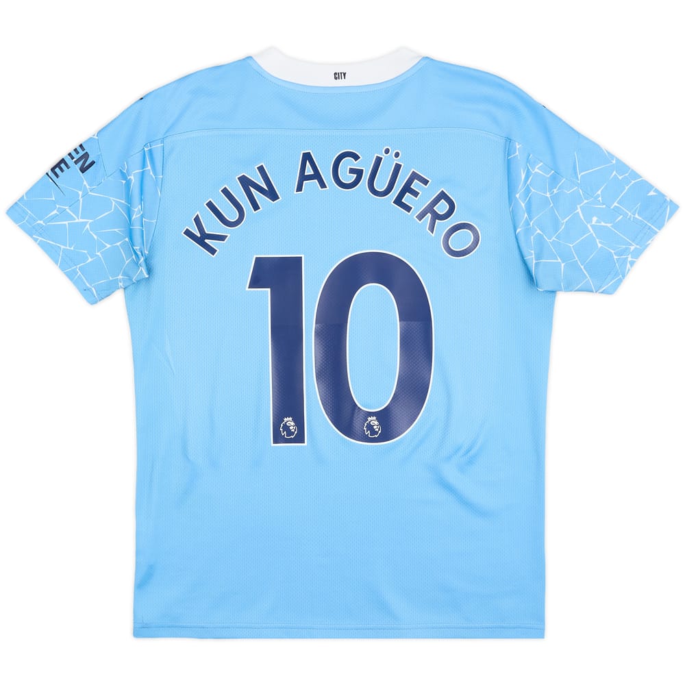 Camiseta de local del Manchester City 2020-21 Kun Aguero #10 - 5/10 - (M)