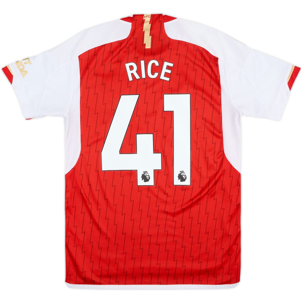 2023-24 Arsenal Home Shirt Rice #41 - 6/10 - (M)