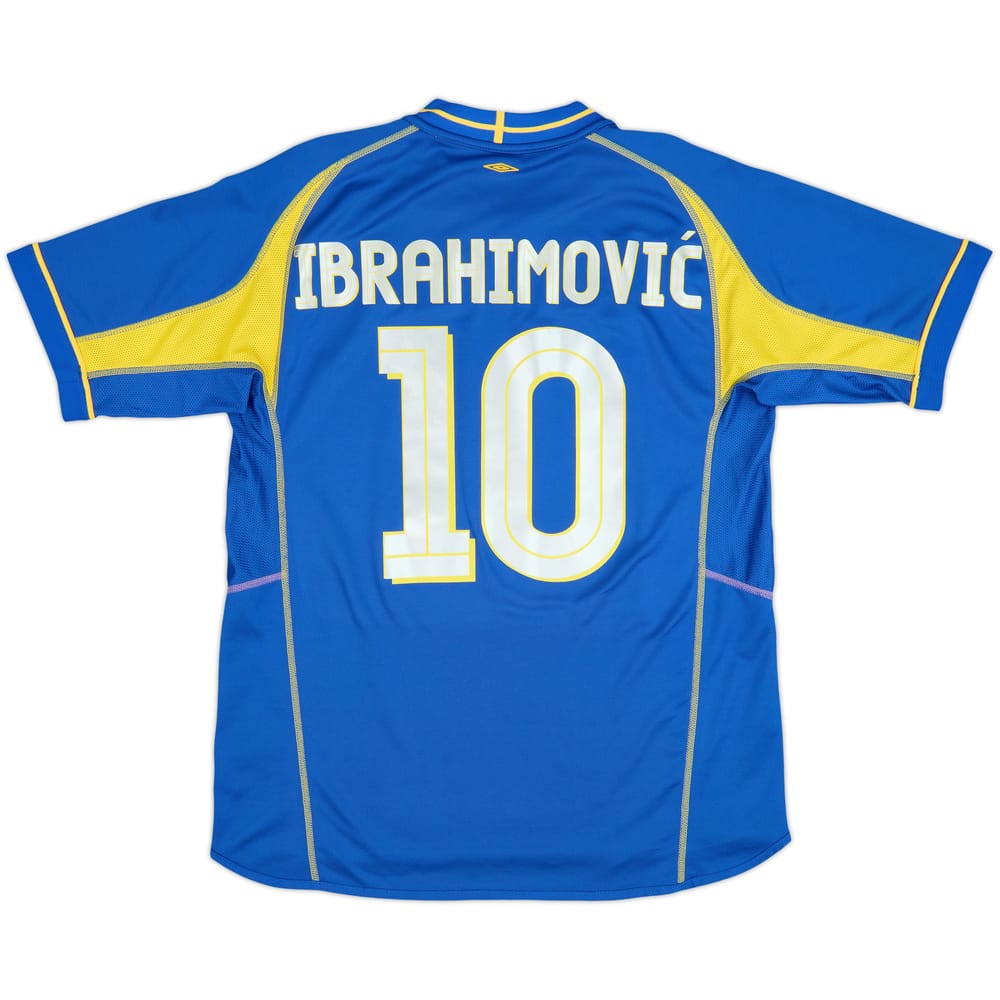 2004-05 Sweden Umbro Reversible Training Shirt Ibrahimovic #10 - 8/10 - (L)