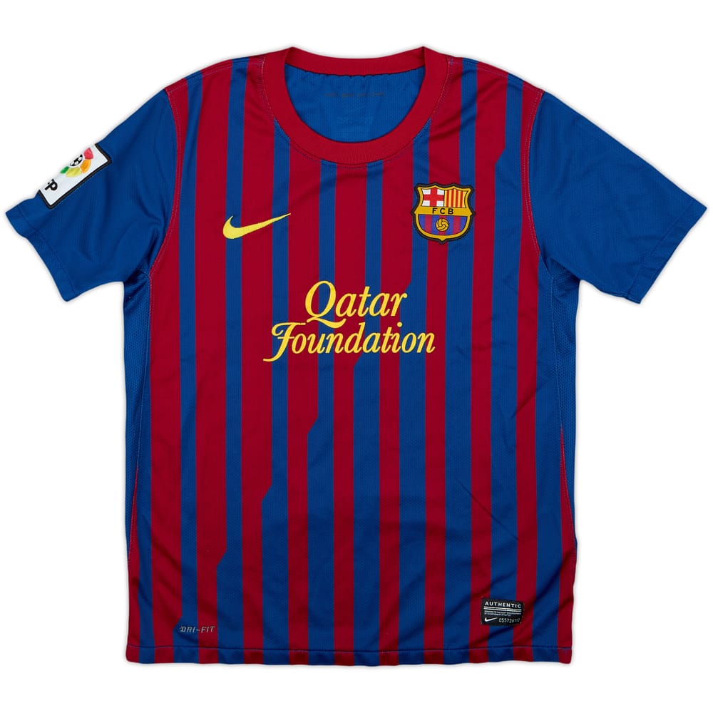 2011-12 Barcelona Home Shirt - 7/10 - (M.Boys)
