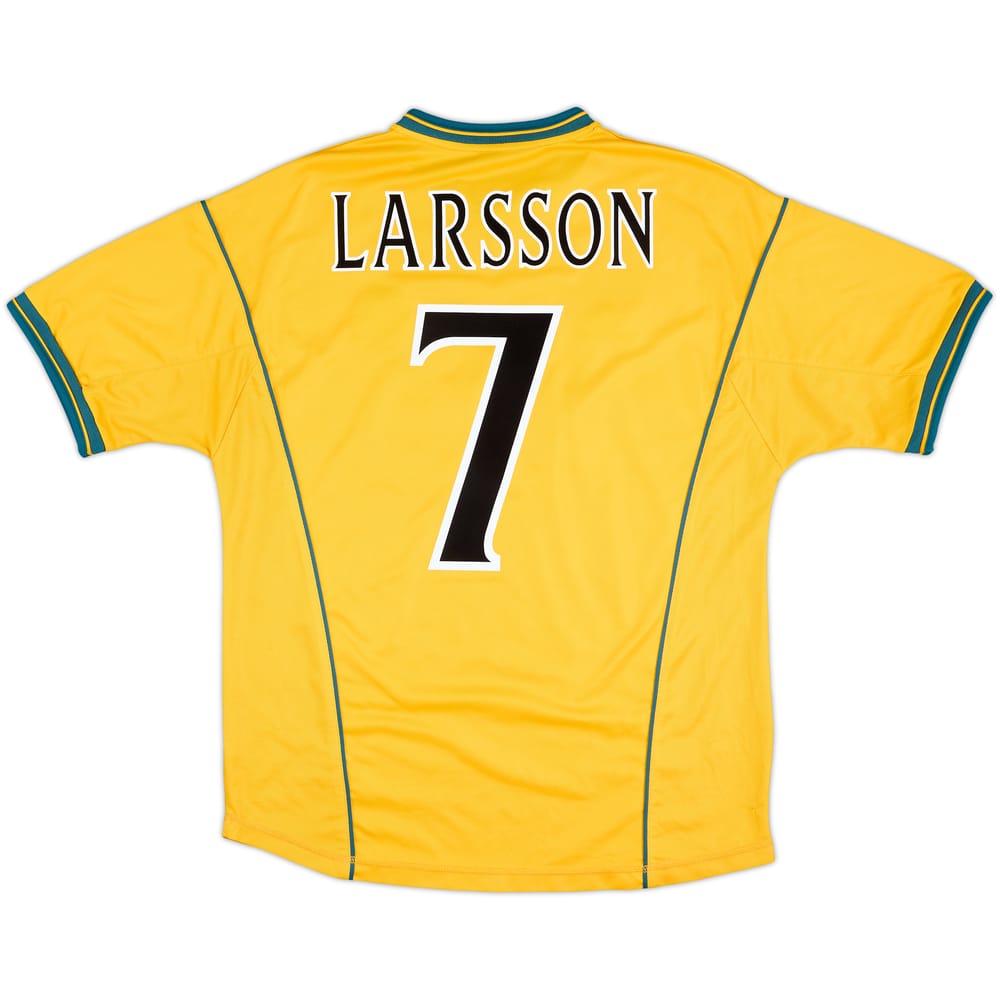 2000-02 Celtic Away Shirt Larsson #7 - 7/10 - (L)
