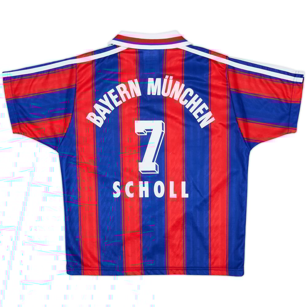 Camiseta de local del Bayern Munich 1995-97 Scholl #7 - 8/10 - (Niños M.)