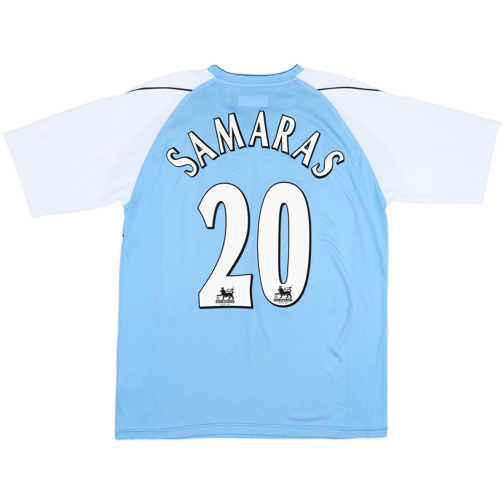 2006-07 Manchester City Home Shirt Samaras #20 - 8/10 - (L)