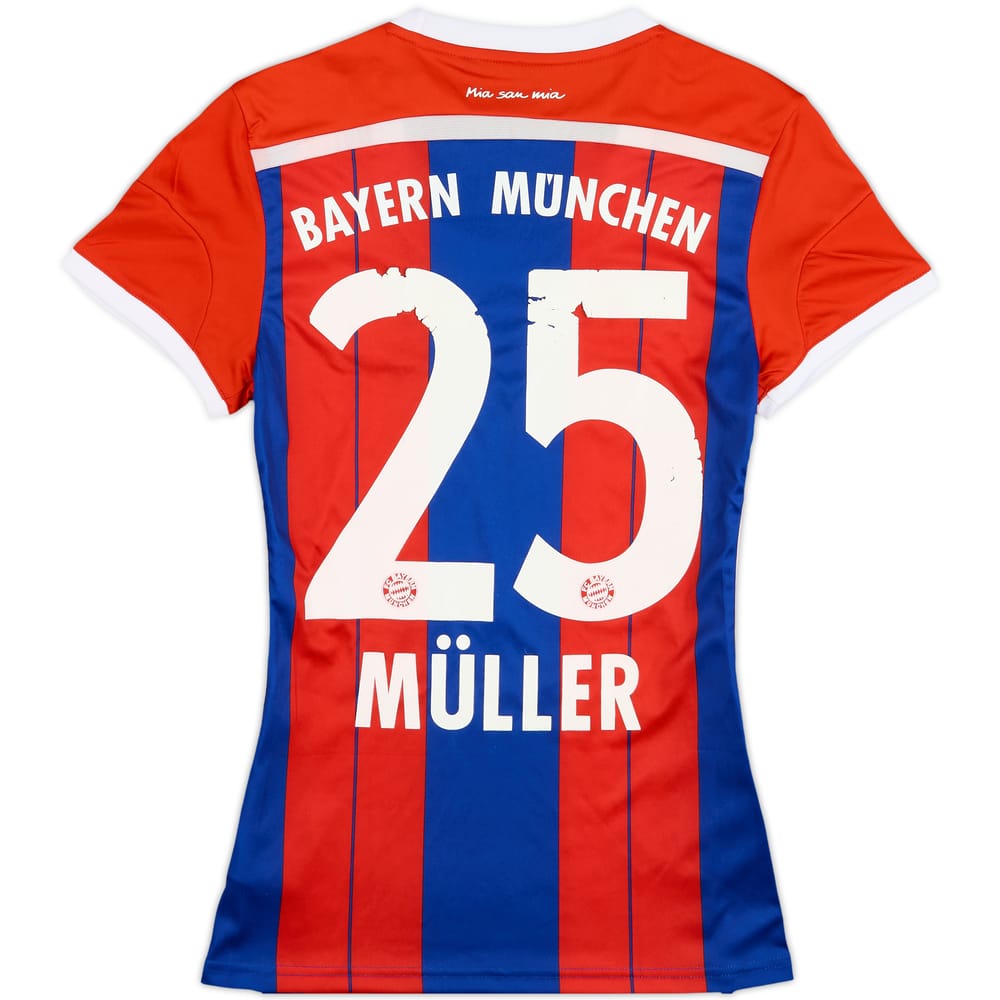 2014-15 Bayern Munich Home Shirt Muller #25 - 5/10 - (Women's S)