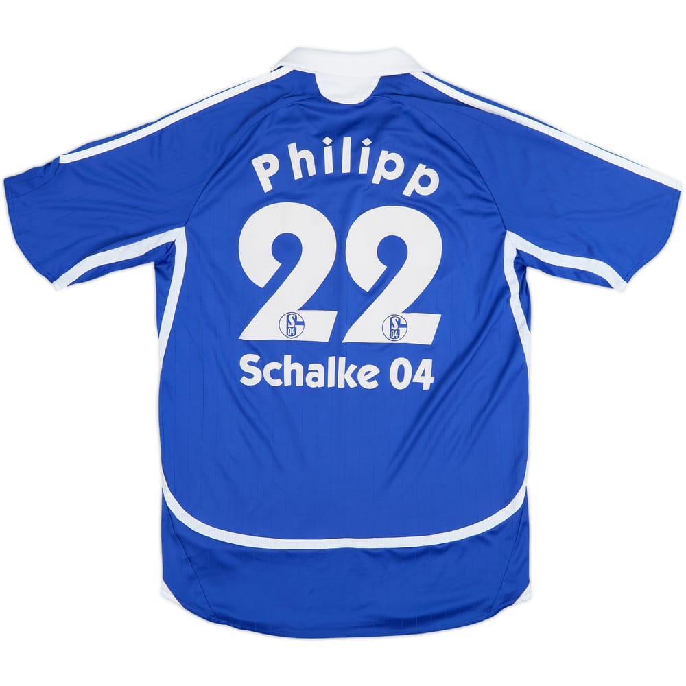 Camiseta de local del Schalke 2006-07 Philipp #22 - 8/10 - (M)