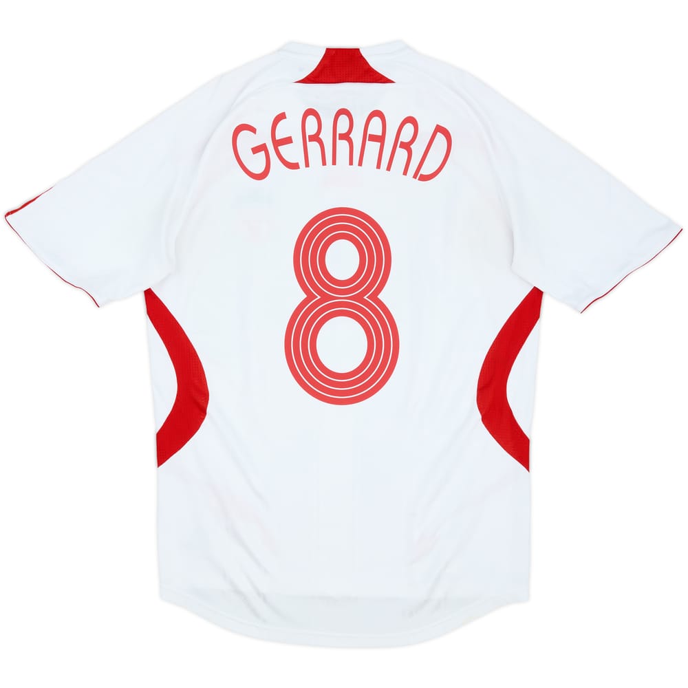 2007-08 Liverpool Away Shirt Gerrard #8 - 6/10 - (S)