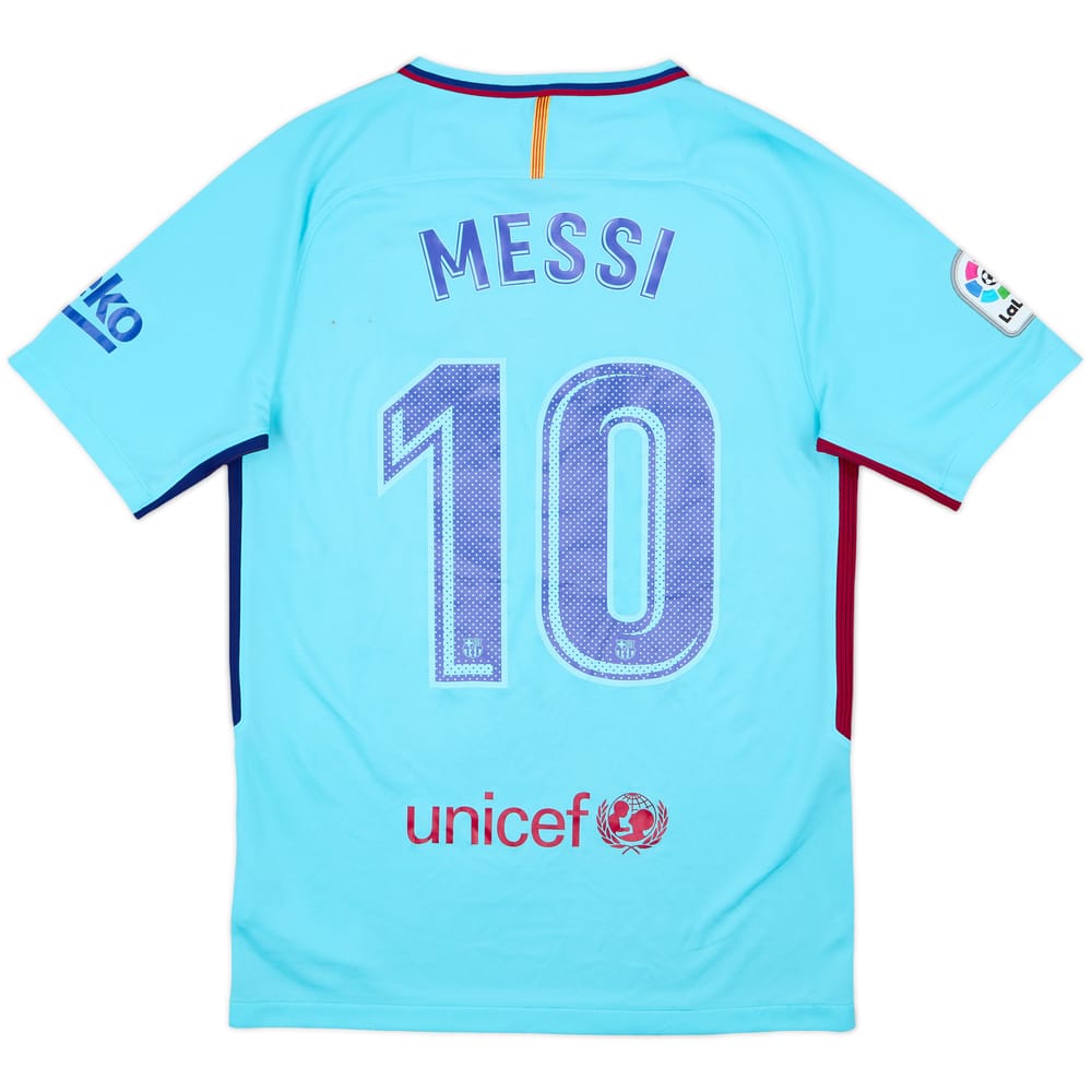Camiseta de visitante del Barcelona 2017-18 Messi #10 - 6/10 - (S)