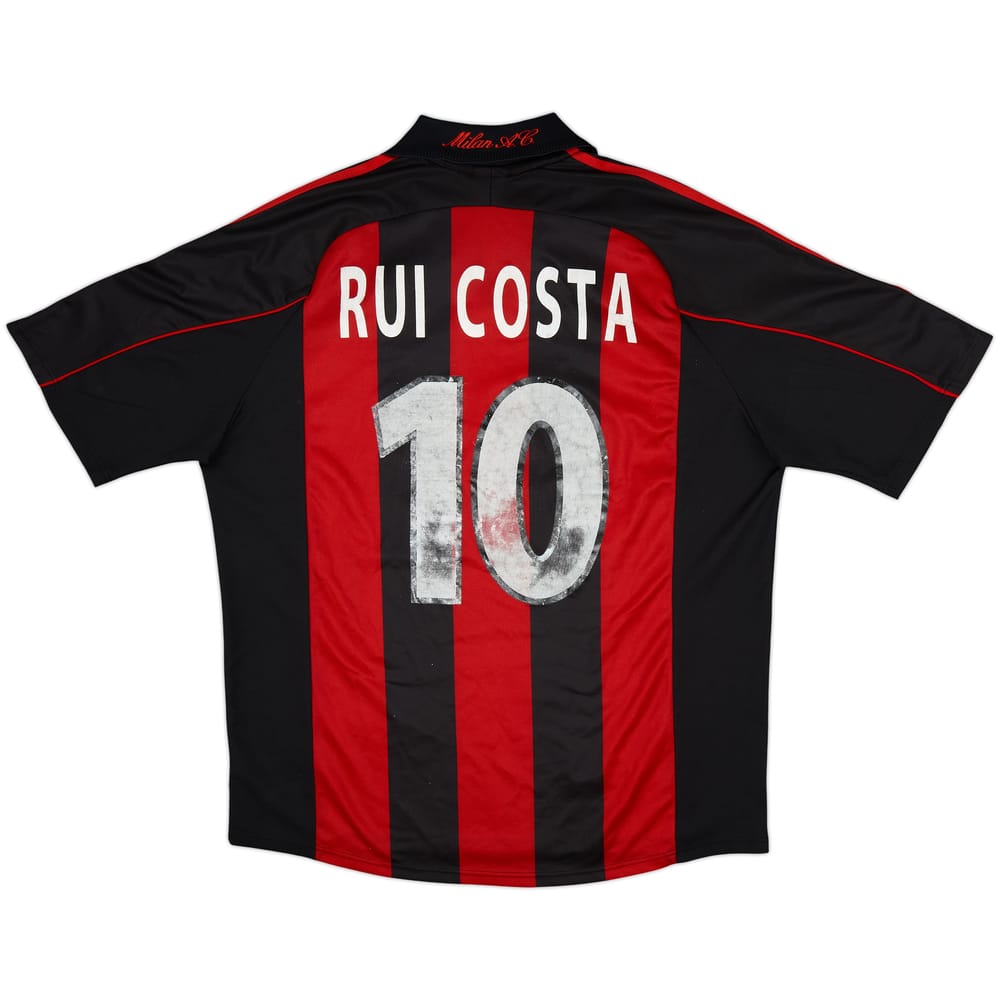 2000-02 AC Milan Home Shirt Rui Costa #10 - 5/10 - (XL)