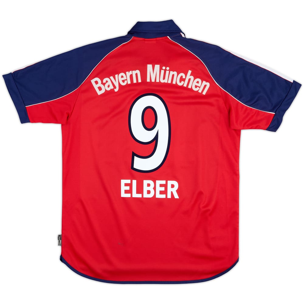 1999-01 Bayern Munich Home Shirt Elber #9 - 8/10 - (Y)