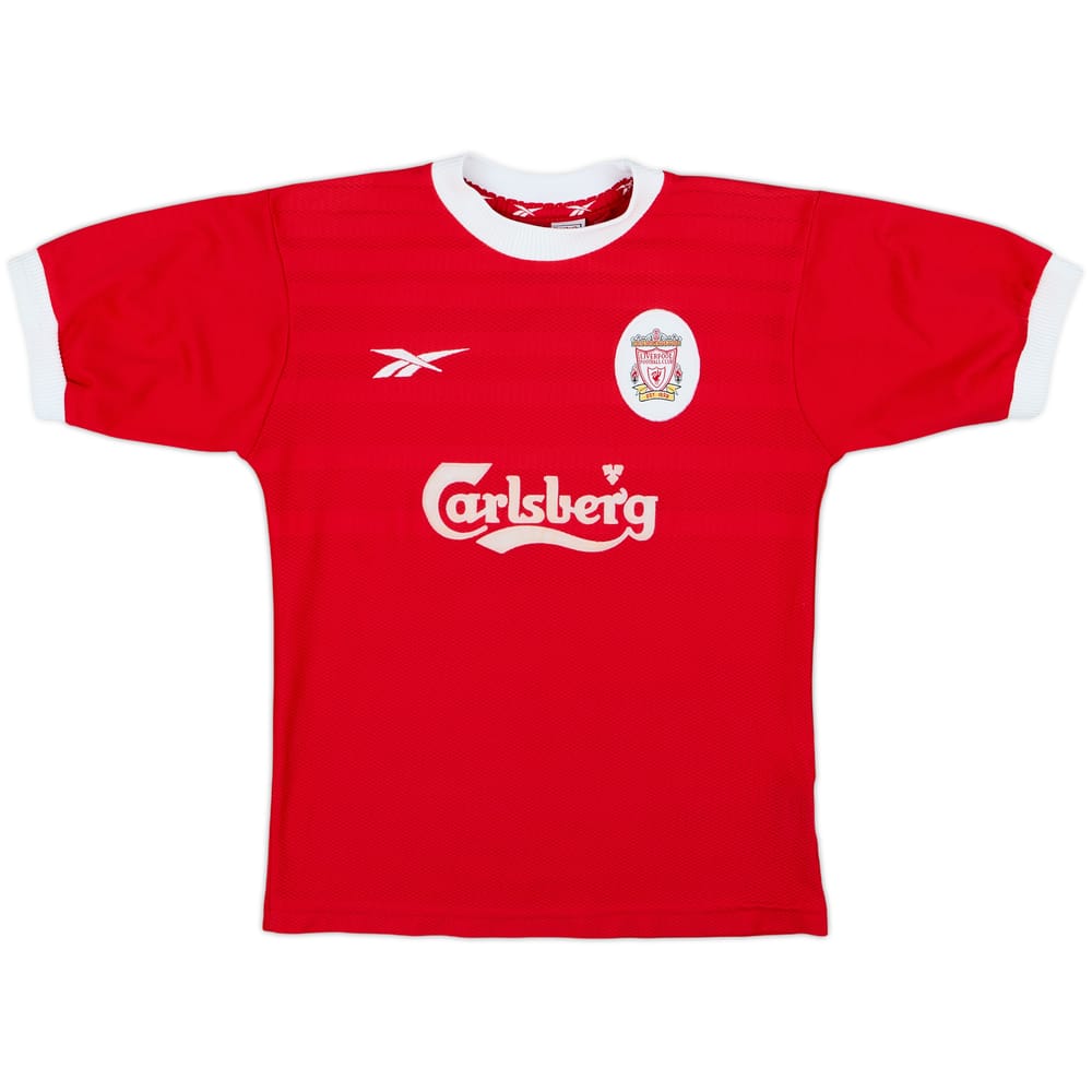 1998-00 Liverpool Home Shirt - 8/10 - (M.Boys)