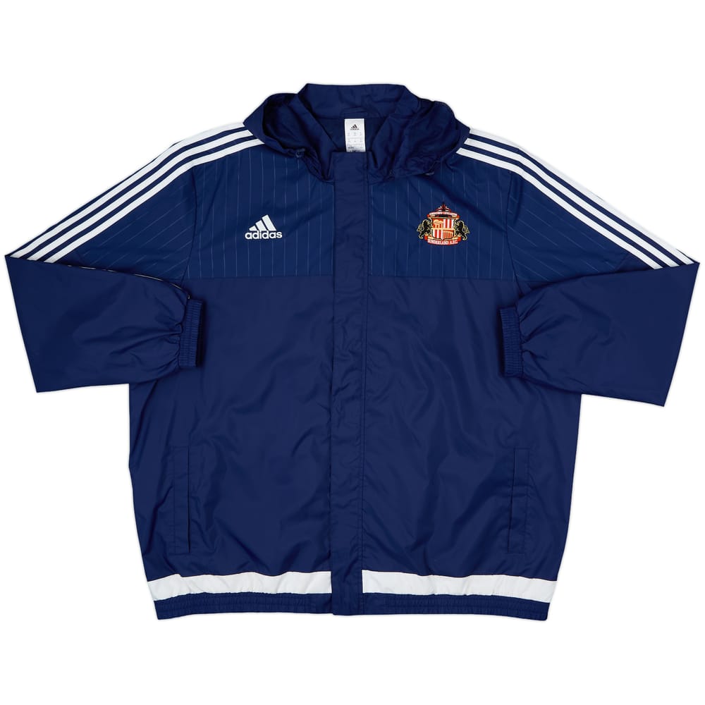 2015-16 Sunderland adidas Hooded Rain Jacket - 8/10 - (3XL)
