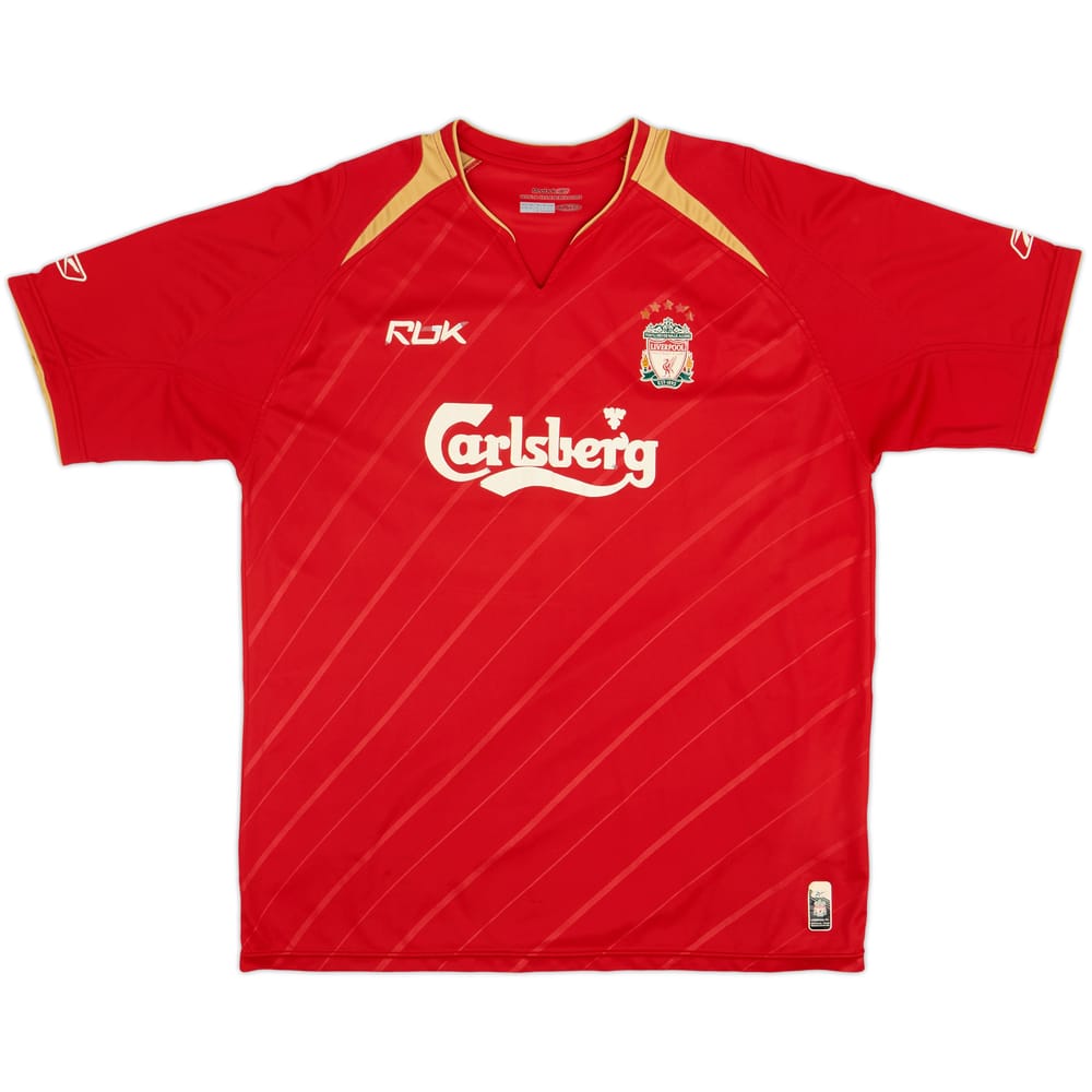 2005-06 Liverpool CL Home Shirt - 4/10 - (L)