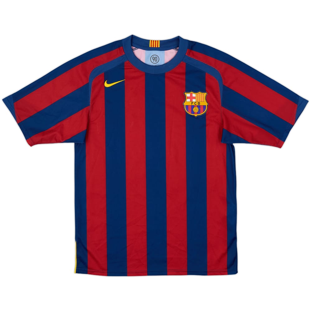 2005-06 Barcelona Basic Home Shirt Mandy #9 - 7/10 - (S)