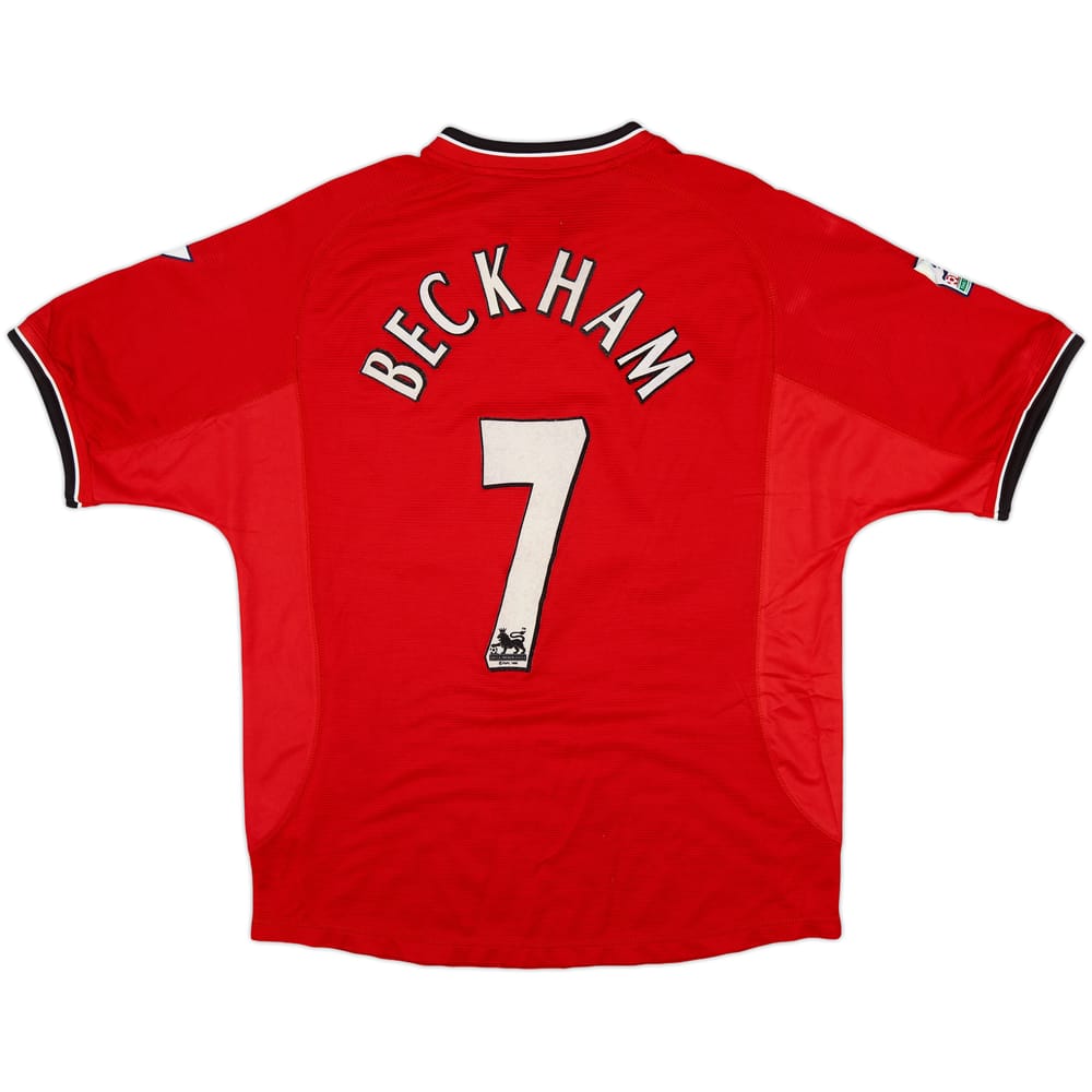 2000-02 Manchester United Home Shirt Beckham #7 - 6/10 - (M)
