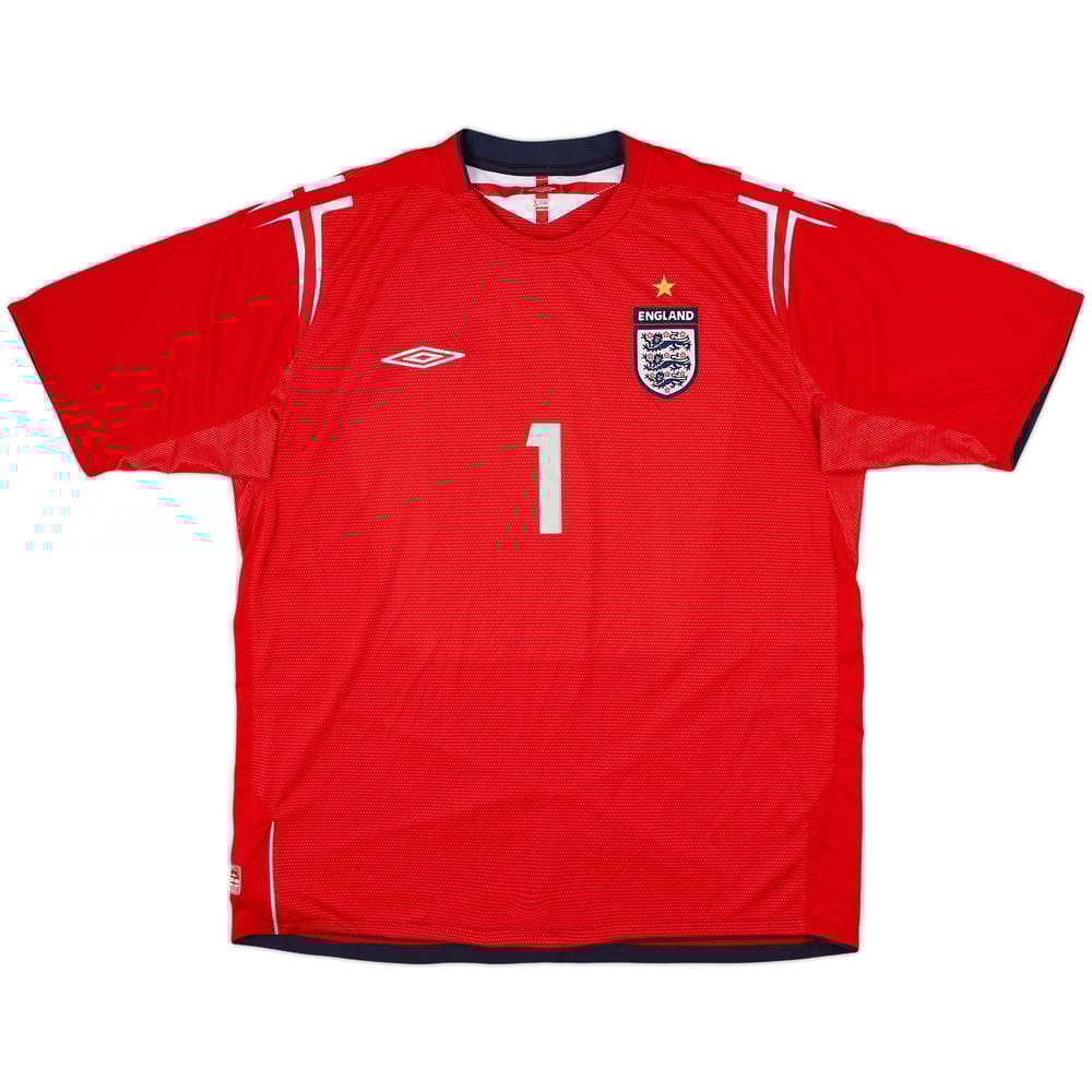 2004-06 England Away Shirt Shakey Bassett #1 - 8/10 - (XL)