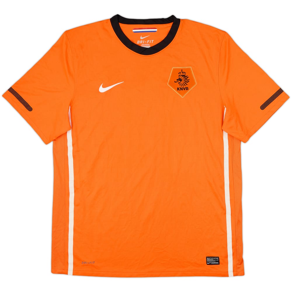 2010-11 Netherlands Home Shirt #14 - 10/10 - (L)