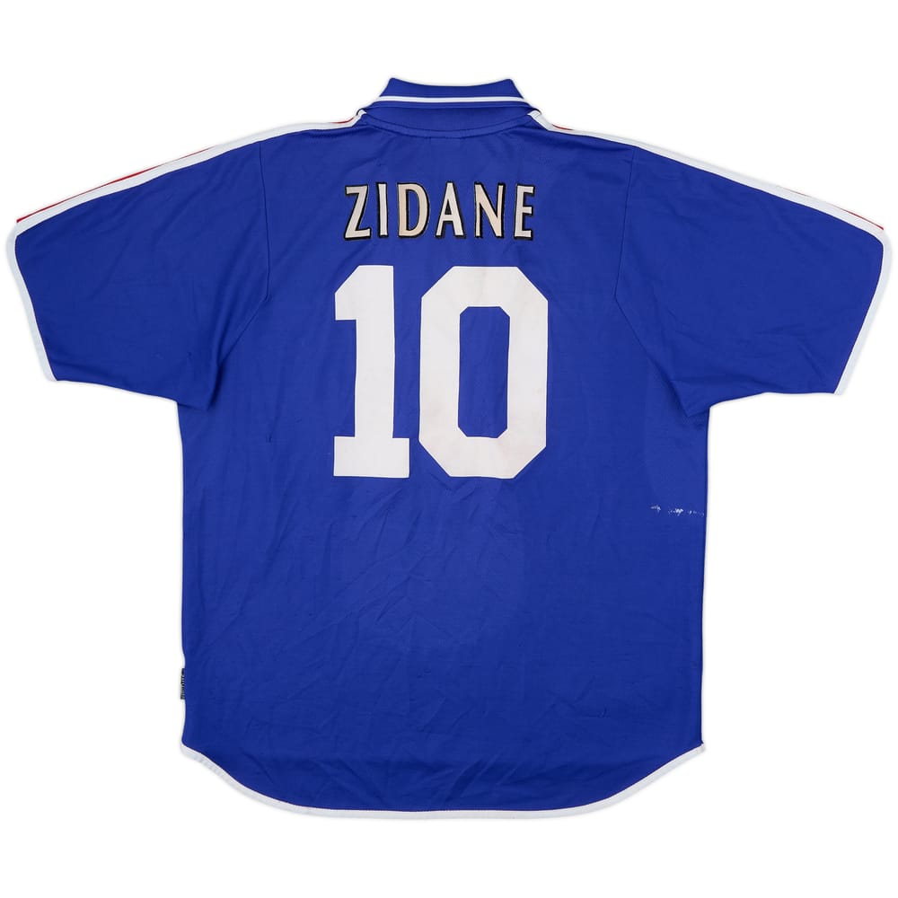 2000-02 Francia Local Camiseta Zidane #10 - 6/10 - (L)