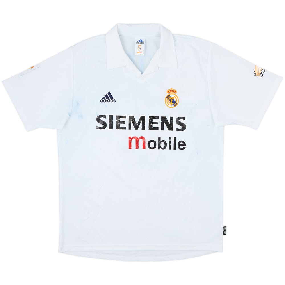 2002-03 Real Madrid Centenary Home Shirt R. Carlos #3 - 3/10 - (M)