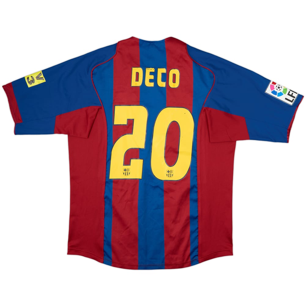 Camiseta de local del Barcelona 2004-05 Deco #20 - 7/10 - (L)