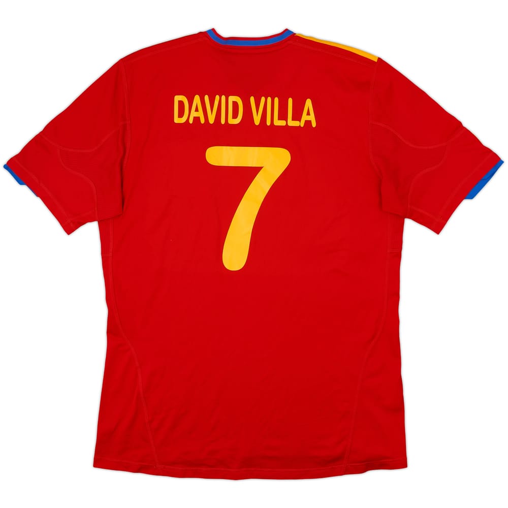 2009-10 España Camiseta Local David Villa #7 - 9/10 - (L)