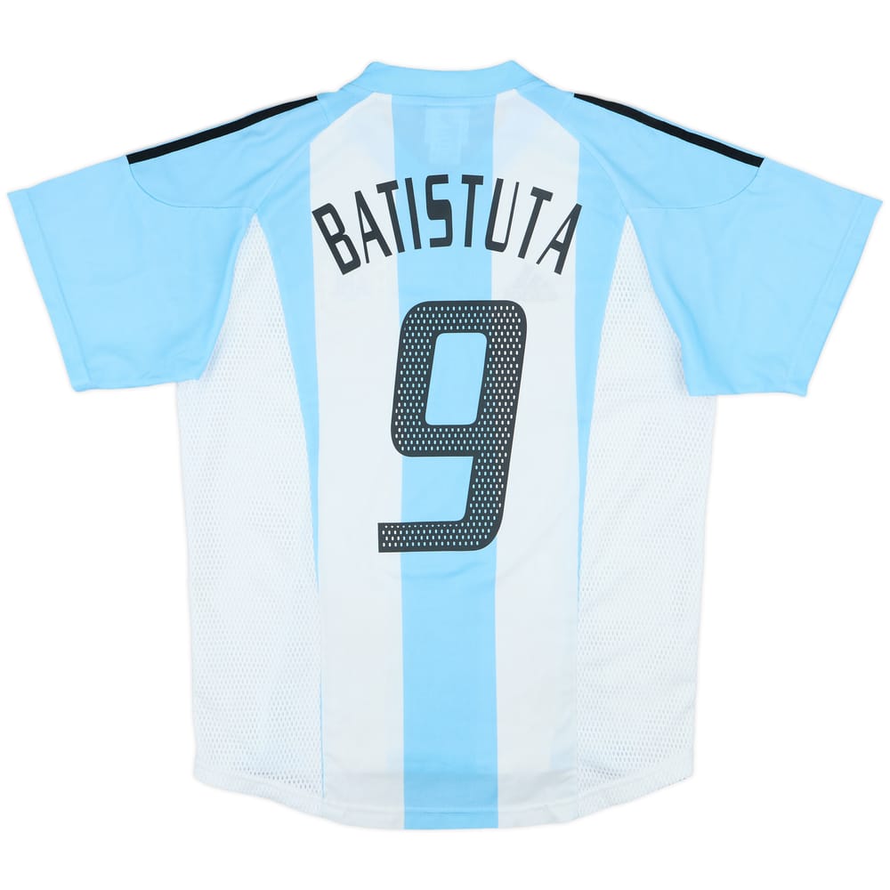 2002-04 Argentina Home Shirt Batistuta #9 - 8/10 - (S)