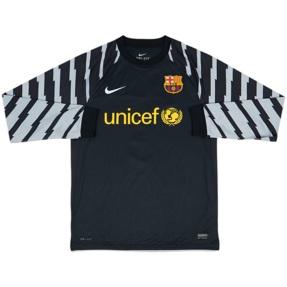 2010-11 Barcelona GK Shirt Kueng #1 - 4/10 - (M)